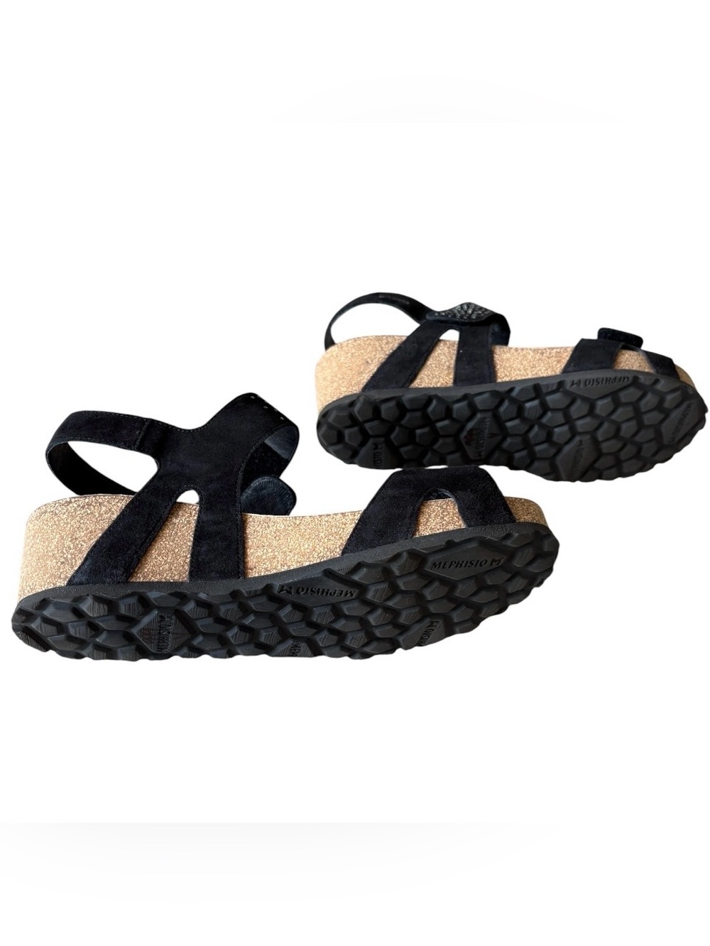 NEW Mephisto Vic Spark Air Relax Black Rhinestone Nubuck Wedge EU 40 US 9.5 - Picture 12 of 15